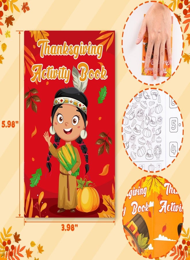 Winrain 24PCS Thanksgiving Activity Books Party Favors for Kids - Fall Games Coloring Maze Book in Bulk, Classroom Activities Crafts Gifts - Image 5